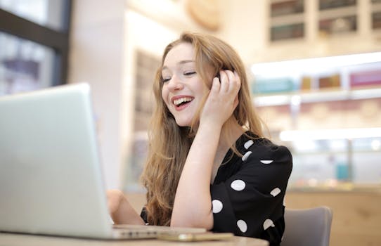 a person using a laptop to check facts