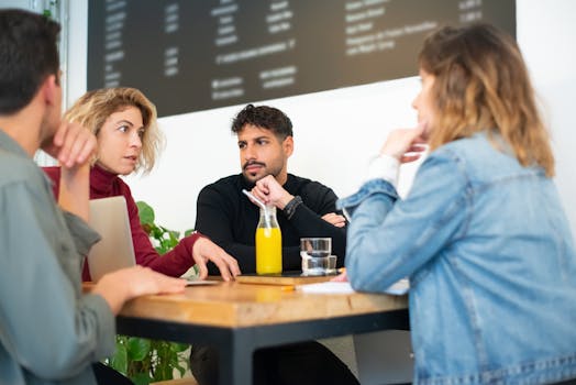 group of people engaged in discussion