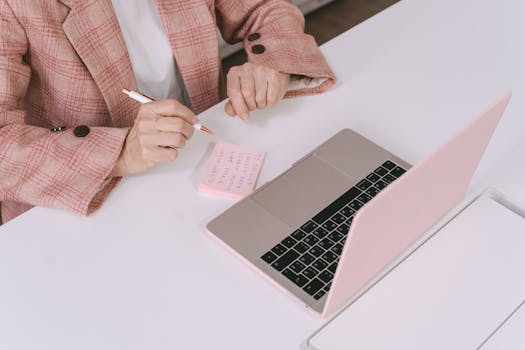 person checking facts on a computer