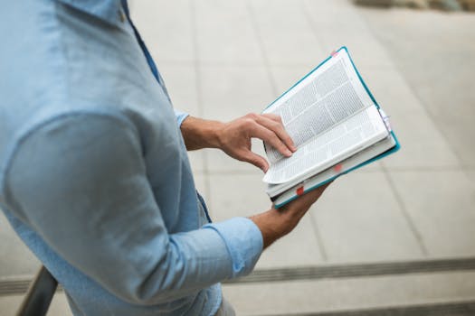 thoughtful person examining information