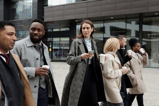 group of friends discussing over coffee